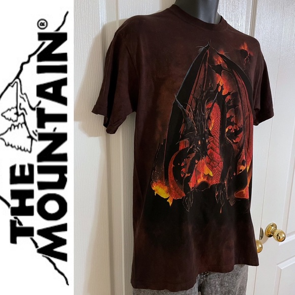EUC The Mountain Fireball Dragon T-shirt, M - Picture 4 of 16